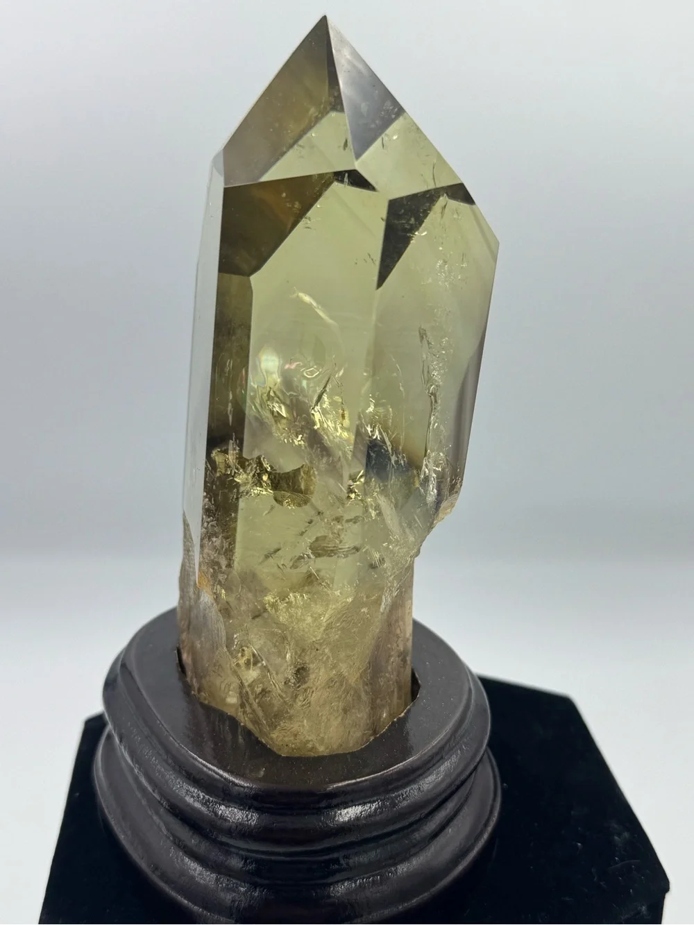 Citrine Point Crystal with Phantom Brazil